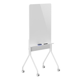 Mobilna tablica suchościeralna Ergo Office, orientacja pionowa, biała, jednostronna, z półką, wymiary tablicy 1190x790mm, ER-305 Ergo Office