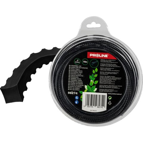 Żyłka tnąca profil "zęby piły" 2.4mm x 70m, proline Lahti Pro