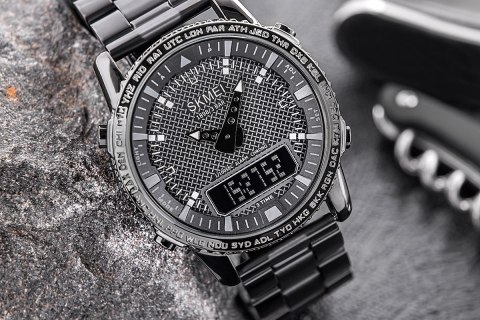 Skmei Zegarek Męski Skmei 1898BKBK + BOX