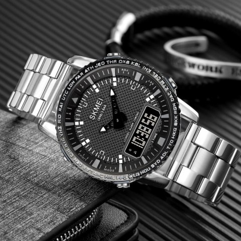 Skmei Zegarek Męski Skmei 1898SIBK + BOX