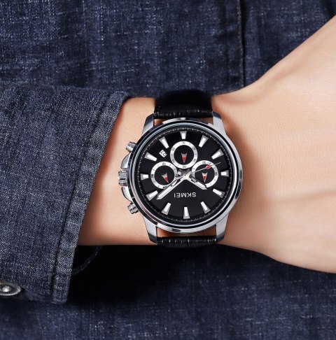 Skmei Zegarek Męski Skmei 2071LSIBK + BOX