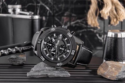 Skmei Zegarek Męski Skmei 9156BKBK + BOX