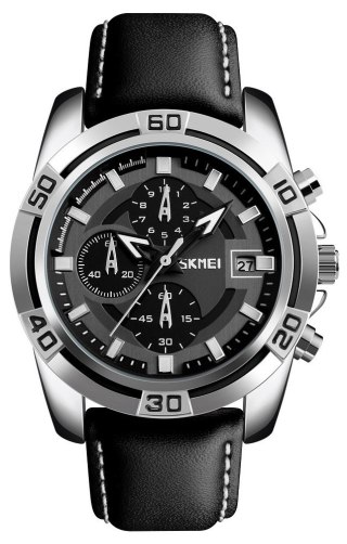 Skmei Zegarek Męski Skmei 9156SIBK + BOX
