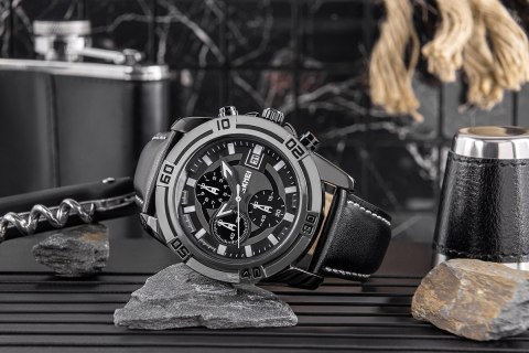 Skmei Zegarek Męski Skmei 9156SIBK + BOX