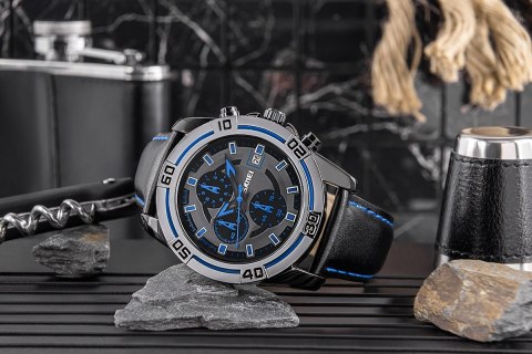 Skmei Zegarek Męski Skmei 9156SIBU + BOX