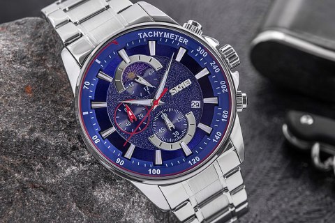 Skmei Zegarek Męski Skmei 9250SIBU + BOX