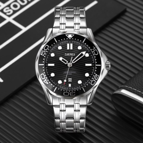 Skmei Zegarek Męski Skmei 9276SISIBK + BOX