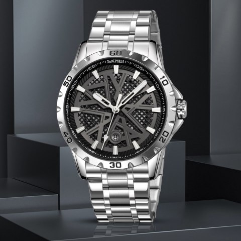 Skmei Zegarek Męski Skmei 9337SIBK + BOX