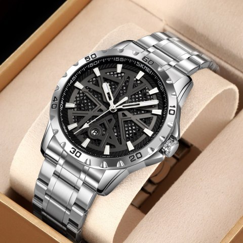 Skmei Zegarek Męski Skmei 9337SIBK + BOX