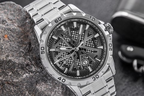 Skmei Zegarek Męski Skmei 9337SIBK + BOX