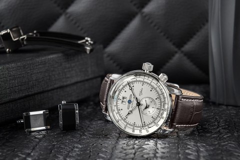 Zeppelin Zegarek Męski ZEPPELIN 100 Yahre 7640-1 + BOX