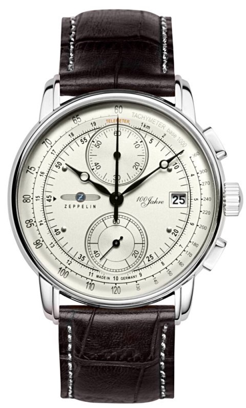 Zeppelin Zegarek Męski ZEPPELIN 100 Yahre Chronograph 8670-1 + BOX