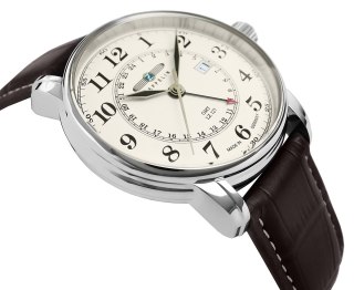 Zeppelin Zegarek Męski ZEPPELIN LZ127 Graf Zeppelin GMT 7642-5 + BOX