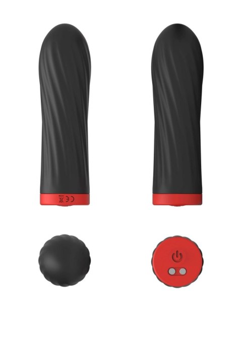 Wibrator mini silikonowy B Series Magic USB 10 trybów czarny