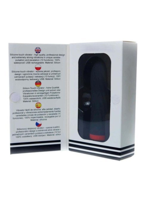 Wibrator mini silikonowy B Series Magic USB 10 trybów czarny