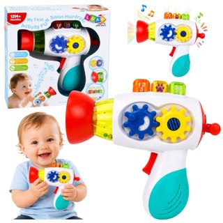 Interaktywna Suszarka Dla Malucha Światła Dźwięki Koła Zębate Kuleczki LEAN TOYS