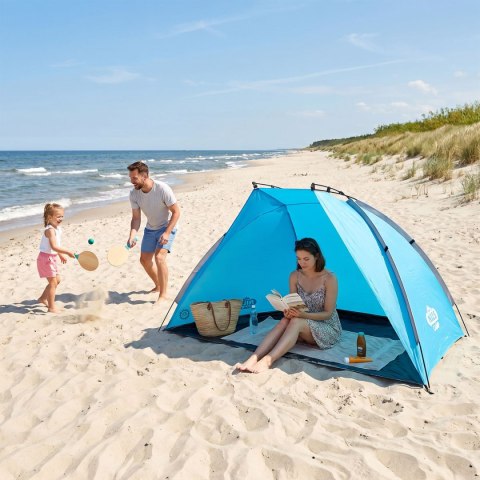 NC3039 NAMIOT PLAŻOWY NIEBIESKI PODŁOGA NILS CAMP