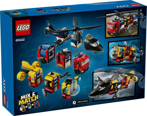 60462 | Zestaw z helikopterem, wozem strażackim i łodzią podwodną LEGO