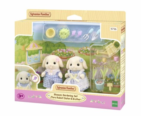 Kwiatowy zestaw z figurkami Flora Rabbit Epoch