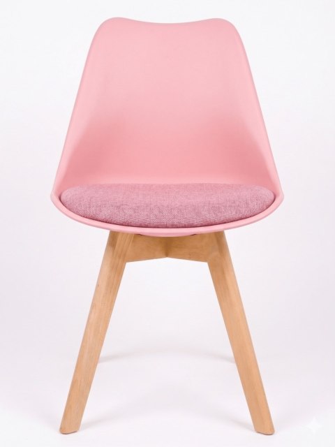 Lugano Krzesło skandynawskie MONZA PINK + PINK FABRIC II