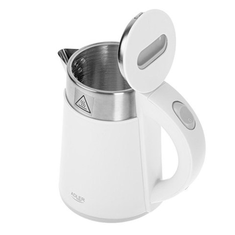 AD 1372 white Czajnik metalowy 0,6l ADLER