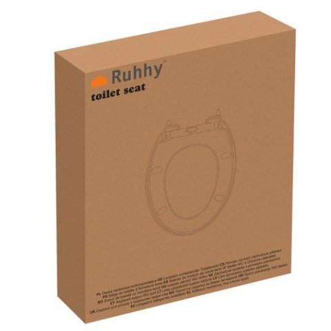 Deska sedesowa wolnoopadająca Ruhhy 24547 RUHHY