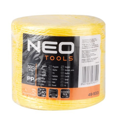 Sznurek polipropylenowy 500 m NEO TOOLS