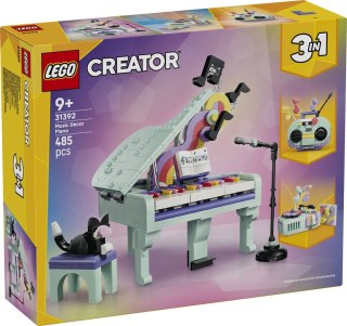31392 | Dekoracyjny Fortepian z Kotem LEGO