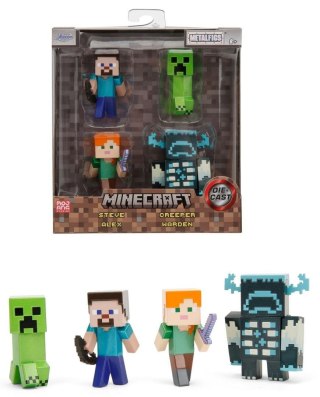 Jada Toys: Minecraft - Met fig, 4 - pak, 6, 5 cm, W4