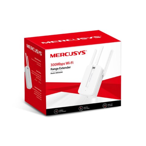 Repeater - wzmacniacz sygnału WiFi Mercusys MW300RE 3 anteny MERCUSYS