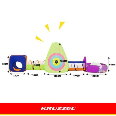 Namiot dla dzieci z tunelami 5w1 Kruzzel KRUZZEL