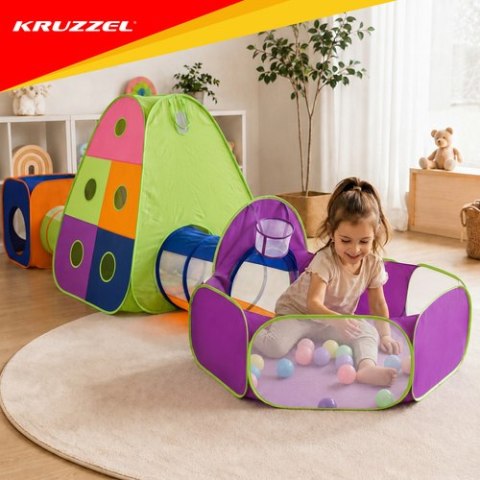 Namiot dla dzieci z tunelami 5w1 Kruzzel KRUZZEL