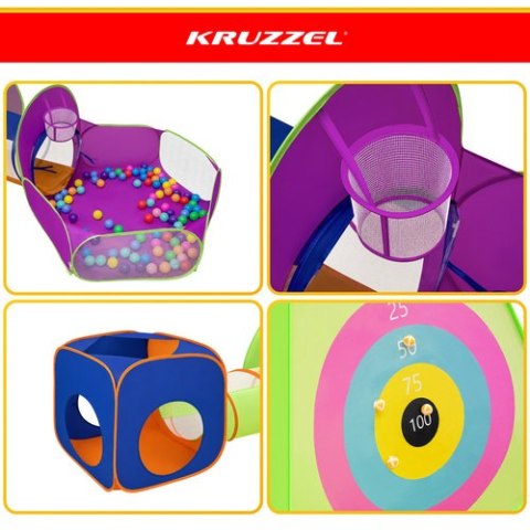 Namiot dla dzieci z tunelami 5w1 Kruzzel KRUZZEL