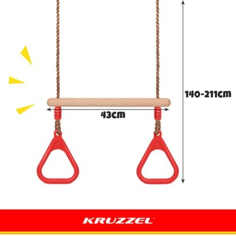 Huśtawka - trapez Kruzzel 25383 KRUZZEL
