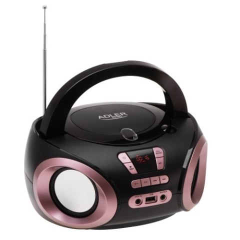 AD 1181 black copper Radio boombox cd-mp3 | usb | fm radio | aux | gniazdo słuchawkowe ADLER
