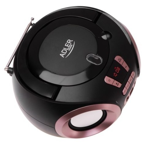 AD 1181 black copper Radio boombox cd-mp3 | usb | fm radio | aux | gniazdo słuchawkowe ADLER