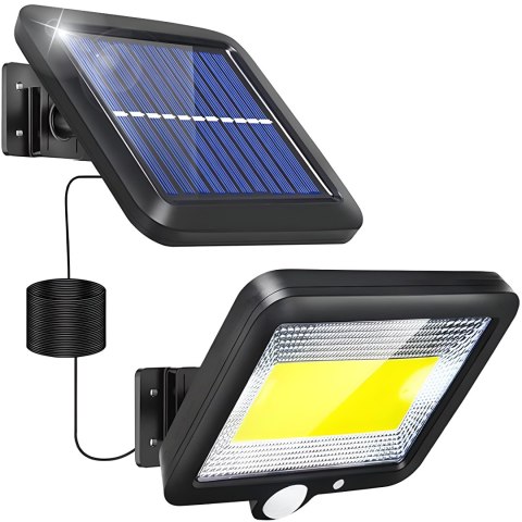 Lampa solarna z czujnikiem ruchu 100 led -e077 niebieski kartonik RTO