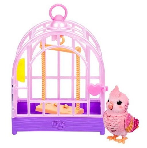 Figurka interaktywna little live pets - mój prawdziwy ptaszek różowy COBI