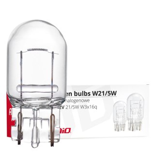 Żarówki halogenowe t20 w21w w3x16d 12v 10 szt. amio-02551 AMiO