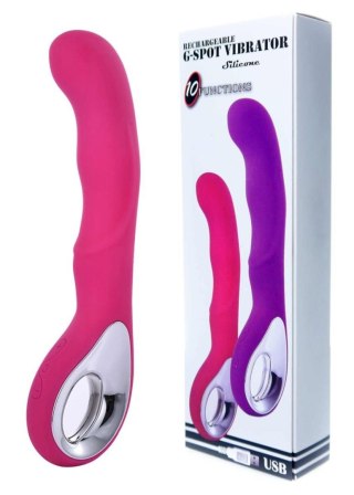 Wibrator punktu G silikonowy B Series Magic różowy USB 20 cm