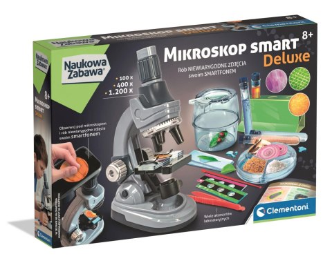 Clementoni: Naukowa Zabawa - Mikroskop Smart Deluxe Clementoni