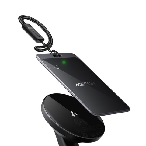 Lokalizator Bluetooth w formie karty kompatybilny z Apple Find My - szary