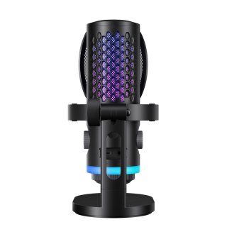 Mikrofon gamingowy przewodowy USB-C RGB ENC - czarny