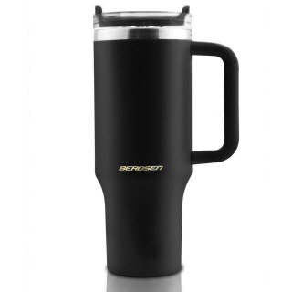 Termos próżniowy kubek z zestawem słomek 1180 ml Berdsen czarny