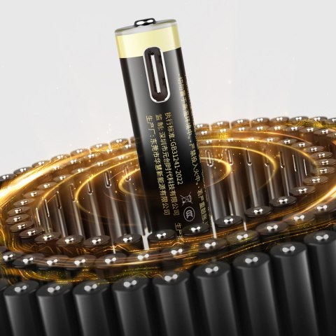 Bateria litowa akumulator AAA 1.5 V 500mWh USB-C z kablem ładującym - 4 szt.