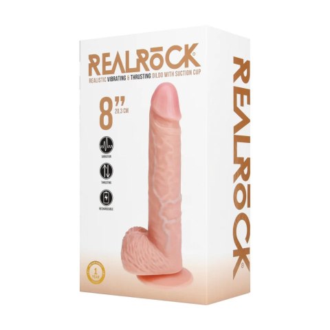 Wibrator realistyczny RealRock posuwisty 20,5 cm cielisty