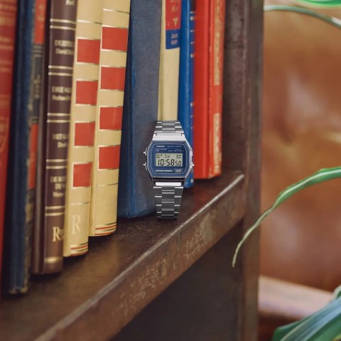 Casio ZEGAREK MĘSKI CASIO A158WEA-2DF (zd093c) - KLASYKA + BOX