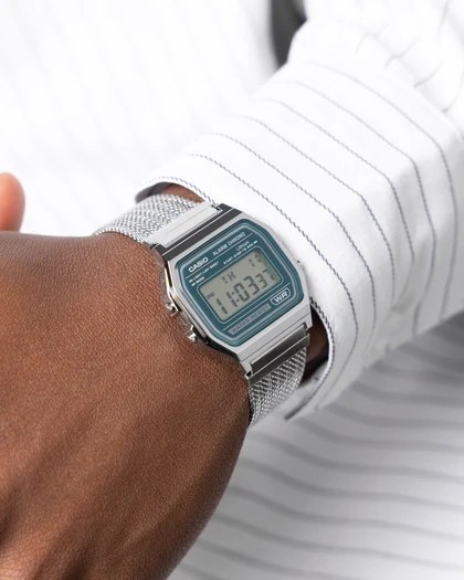 Casio ZEGAREK MĘSKI CASIO A158WEM-3DF (zd093d) - KLASYKA + BOX