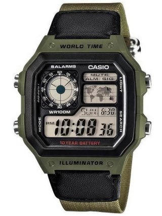 Casio ZEGAREK MĘSKI CASIO AE-1200WHB-3B + BOX