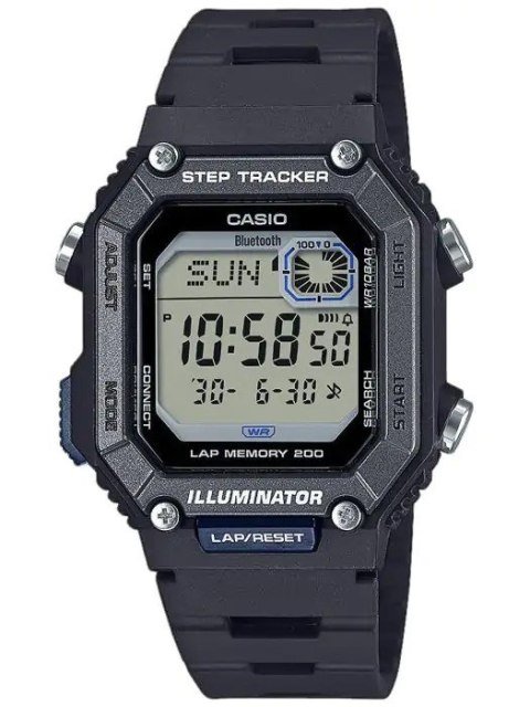 Casio ZEGAREK MĘSKI CASIO Digital Moonphase WS-B1000-1AVDF + BOX